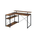 Acme Furniture Drebo 92755 Writing Desk - Weathered Oak & Black IMAGE 1