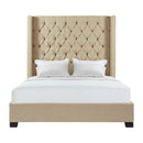 Elements International Morrow King Upholstered Platform Bed UMW082KB IMAGE 1