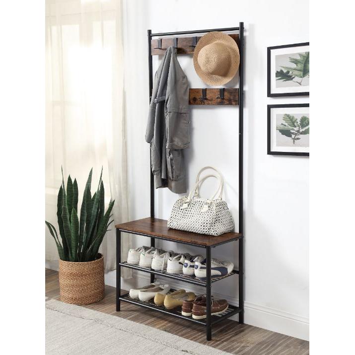 Acme Furniture Taurus 97914 Hall Tree - Rustic Oak