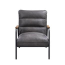 Acme Furniture Nignu Stationary Leather Look Accent Chair 59950 IMAGE 1