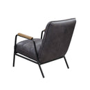 Acme Furniture Nignu Stationary Leather Look Accent Chair 59950 IMAGE 4