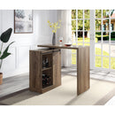 Acme Furniture Quillon Pub Height Dining Table with Pedestal Base DN00153 IMAGE 1