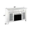 Acme Furniture Noralie AC00526 Wine Cabinet with LED IMAGE 2