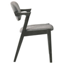 Coaster Furniture Stevie 115112 Padded Wood Dining Arm Chair - Black (Set of 2) IMAGE 7