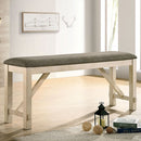 Furniture of America Jamestown Counter Height Bench CM3487PBN IMAGE 1