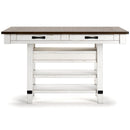 Signature Design by Ashley Valebeck D546-32 Rectangular Dining Room Counter Table IMAGE 5