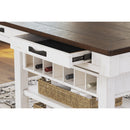 Signature Design by Ashley Valebeck D546-32 Rectangular Dining Room Counter Table IMAGE 7