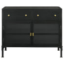 Coaster Furniture Sadler 951761 2-Drawer Metal Accent Storage Cabinet - Matte Black IMAGE 5
