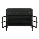 Coaster Furniture Sadler 951761 2-Drawer Metal Accent Storage Cabinet - Matte Black IMAGE 6