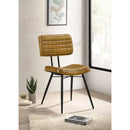 Coaster Furniture Misty 110642 Leather Upholstered Dining Side Chair - Camel (Set of 2) IMAGE 8