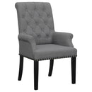 Coaster Furniture Alana 115163 Upholstered Tufted Arm Chair with Nailhead Trim IMAGE 1