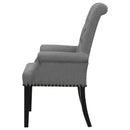 Coaster Furniture Alana 115163 Upholstered Tufted Arm Chair with Nailhead Trim IMAGE 4