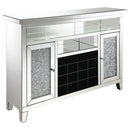 Coaster Furniture Melinda 183627 2-Door Wine Cabinet With Lighting Mirror IMAGE 2
