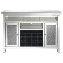 Coaster Furniture Melinda 183627 2-Door Wine Cabinet With Lighting Mirror IMAGE 3