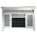Coaster Furniture Melinda 183627 2-Door Wine Cabinet With Lighting Mirror IMAGE 4