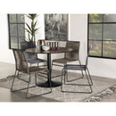 Coaster Furniture Jerome 192062 Woven Rope Stackable Side Chair - Charcoal (Set of 2) IMAGE 9