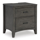 Signature Design by Ashley Montillan B651-92 Two Drawer Night Stand IMAGE 1