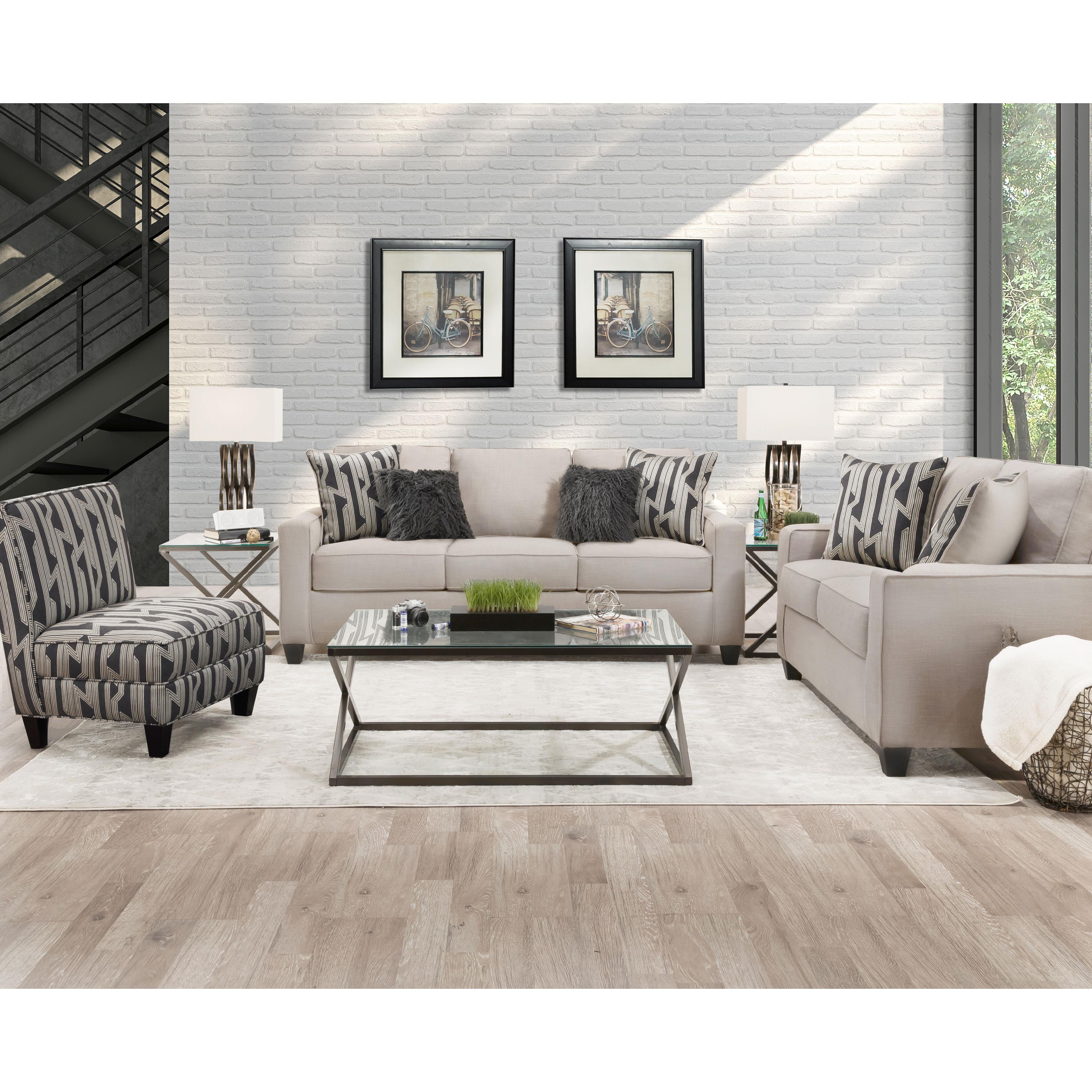 Behold Home 7205-03 Sofa - Lynx Linen