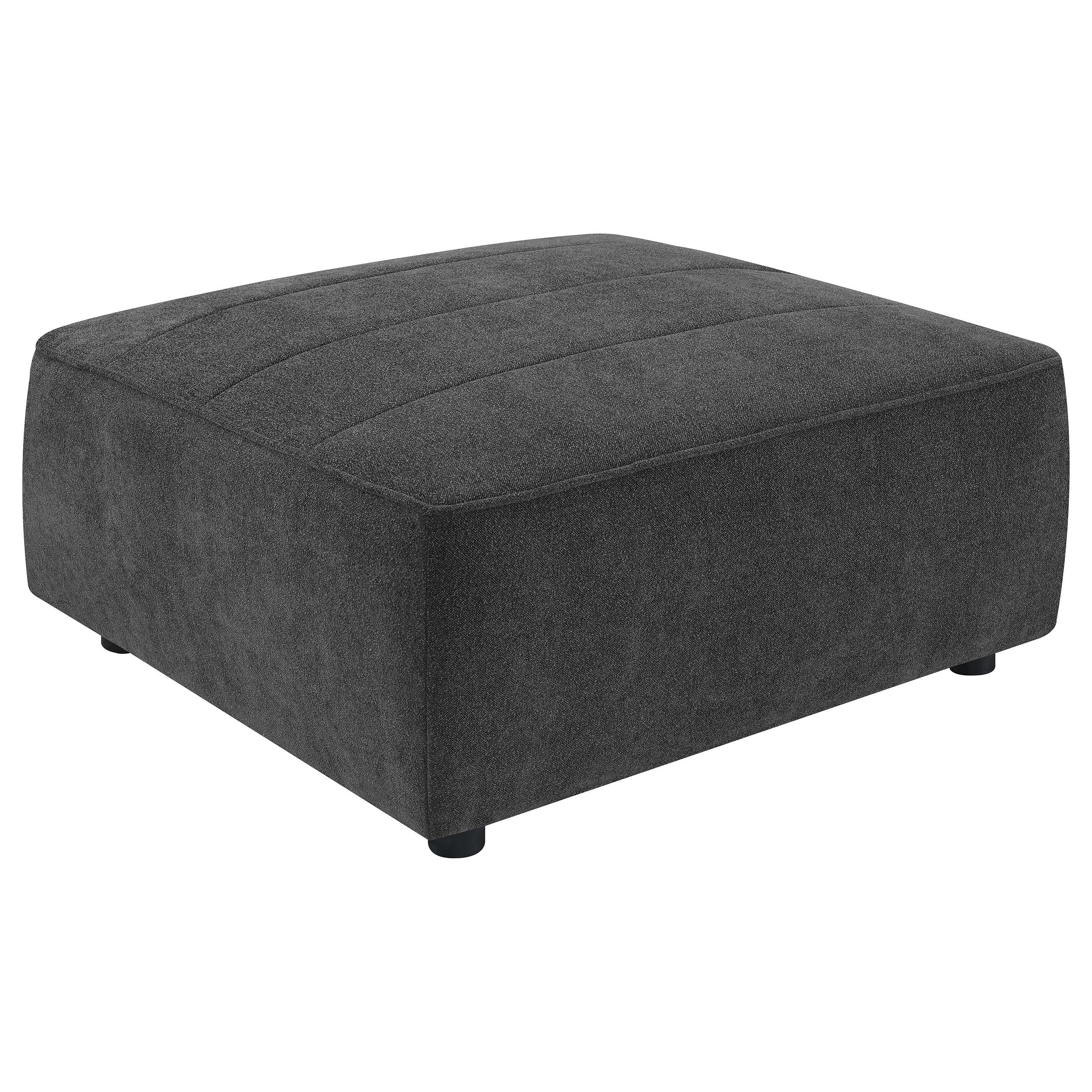 Coaster Furniture Sunny 552083 Square Upholstered Ottoman - Dark Charc