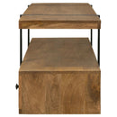 Coaster Furniture Otto 703243 5-Drawer Mango Wood 70" TV Stand Media Console - Brown IMAGE 6