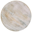 Coaster Furniture Daniella 915107 Round Pedestal Accent Table - White Washed IMAGE 3