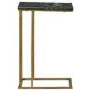 Coaster Furniture Vicente 936035 Marble Top C-Shaped Sofa Side Table - Green IMAGE 10