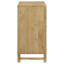 Coaster Furniture Zamora 953555 2-door Wood Accent Cabinet with Woven Cane - Natural IMAGE 9