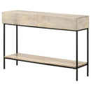 Coaster Furniture Rubeus 959541 2-Drawer Wood Entryway Console Table - White Washed IMAGE 5
