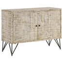 Coaster Furniture Eileen 959652 2-door Wood Storage Accent Cabinet - White Washed IMAGE 1