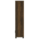 Coaster Furniture Sachin 707736 3-shelf Media Tower With Storage Cabinet - Dark Pine IMAGE 5