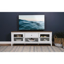 Coaster Furniture Hollis 708253 2-door Wood 67" TV Stand with Drawer - Brown and White IMAGE 2