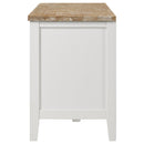 Coaster Furniture Hollis 708253 2-door Wood 67" TV Stand with Drawer - Brown and White IMAGE 5