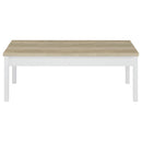 Coaster Furniture Stacie 709950 3-piece Coffee Table Set - Distressed Pine and White IMAGE 4