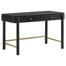 Coaster Furniture Arini 224337 2-Drawer Vanity Desk Makeup Table - Black IMAGE 1