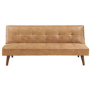 Coaster Furniture Jenson 360234 Upholstered Tufted Convertible Sofa Bed - Saddle Brown IMAGE 5