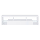 Coaster Furniture Jude 704251-SET 3-Piece Entertainment Center with 71" TV Stand - White High Gloss IMAGE 4