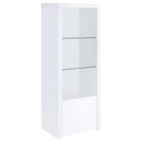 Coaster Furniture Jude 704251-SET 3-Piece Entertainment Center with 71" TV Stand - White High Gloss IMAGE 8
