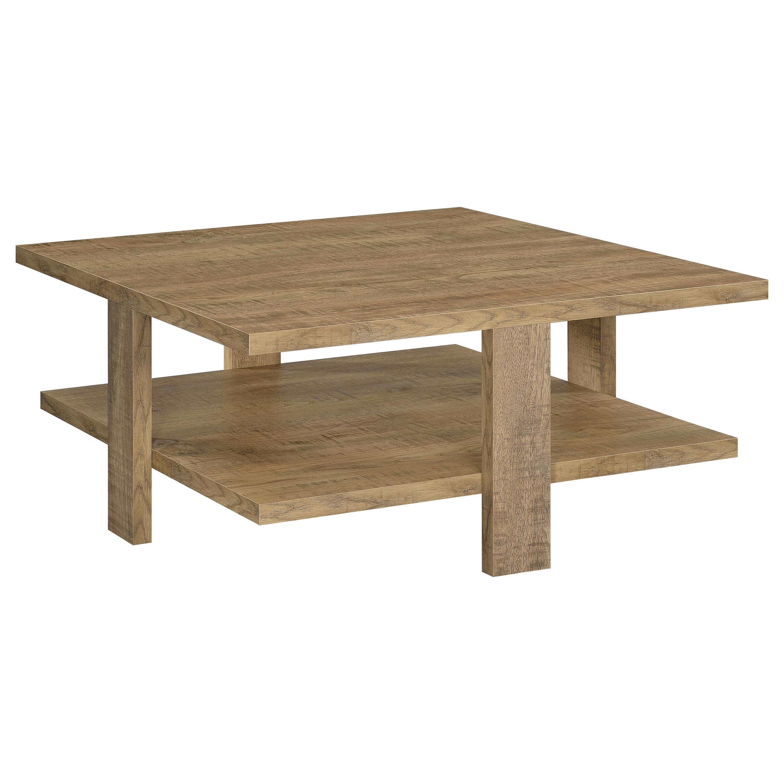 Coaster Furniture Dawn 707718 Square Engineered Wood Coffee Table - Ma