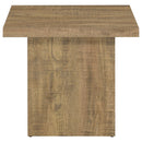 Coaster Furniture Devar 708067 Square Engineered Wood End Table - Mango Brown IMAGE 3