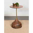 Coaster Furniture Colima 930249 Round Wood Top Accent Side Table - Peach IMAGE 2