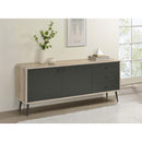 Coaster Furniture Maeve 950352 2-door Engineered Wood Cabinet - Antique Pine and Grey IMAGE 2