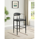 Coaster Furniture Tina 121189 Fabric Upholstered Bar Chair - Dark Grey (Set of 2) IMAGE 8