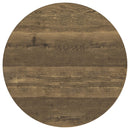 Coaster Furniture Delfin 721617 Round Glass Top Side End Table - Black and Brown IMAGE 6