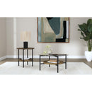 Coaster Furniture Delfin 721618 Round Glass Top Coffee Table - Black and Brown IMAGE 6