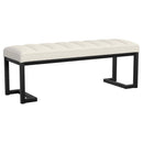 Coaster Furniture Mesa 907514 Upholstered Entryway Accent Bench - Vanilla IMAGE 1