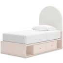 Signature Design by Ashley Wistenpine B1323B14 Twin Upholstered Panel Bed with Storage IMAGE 7