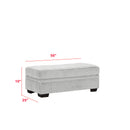 Behold Home 1312-71 Storage Ottoman - Pippa Light Gray IMAGE 5