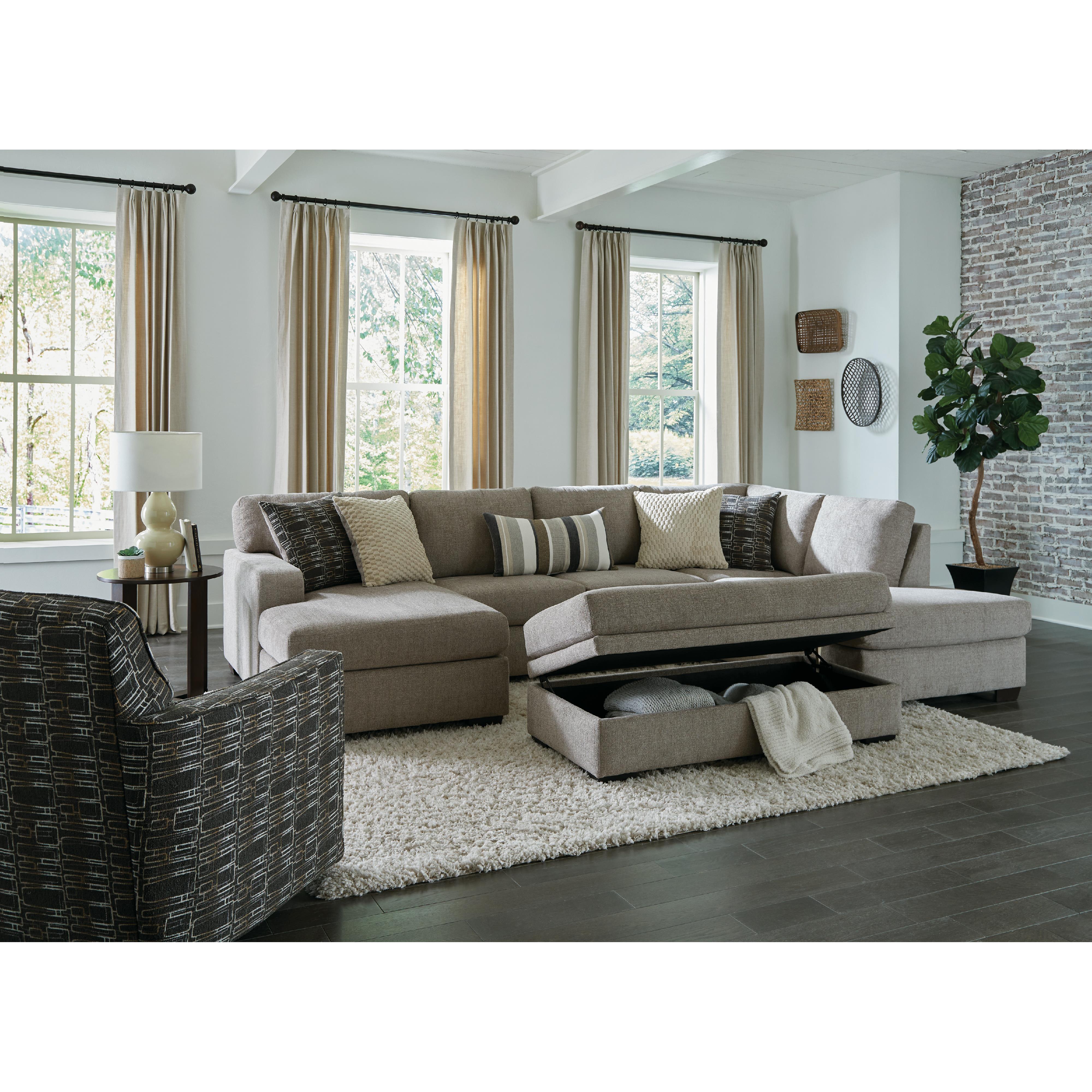 Behold Home 1674-70 Storage Ottoman - Bri Pewter