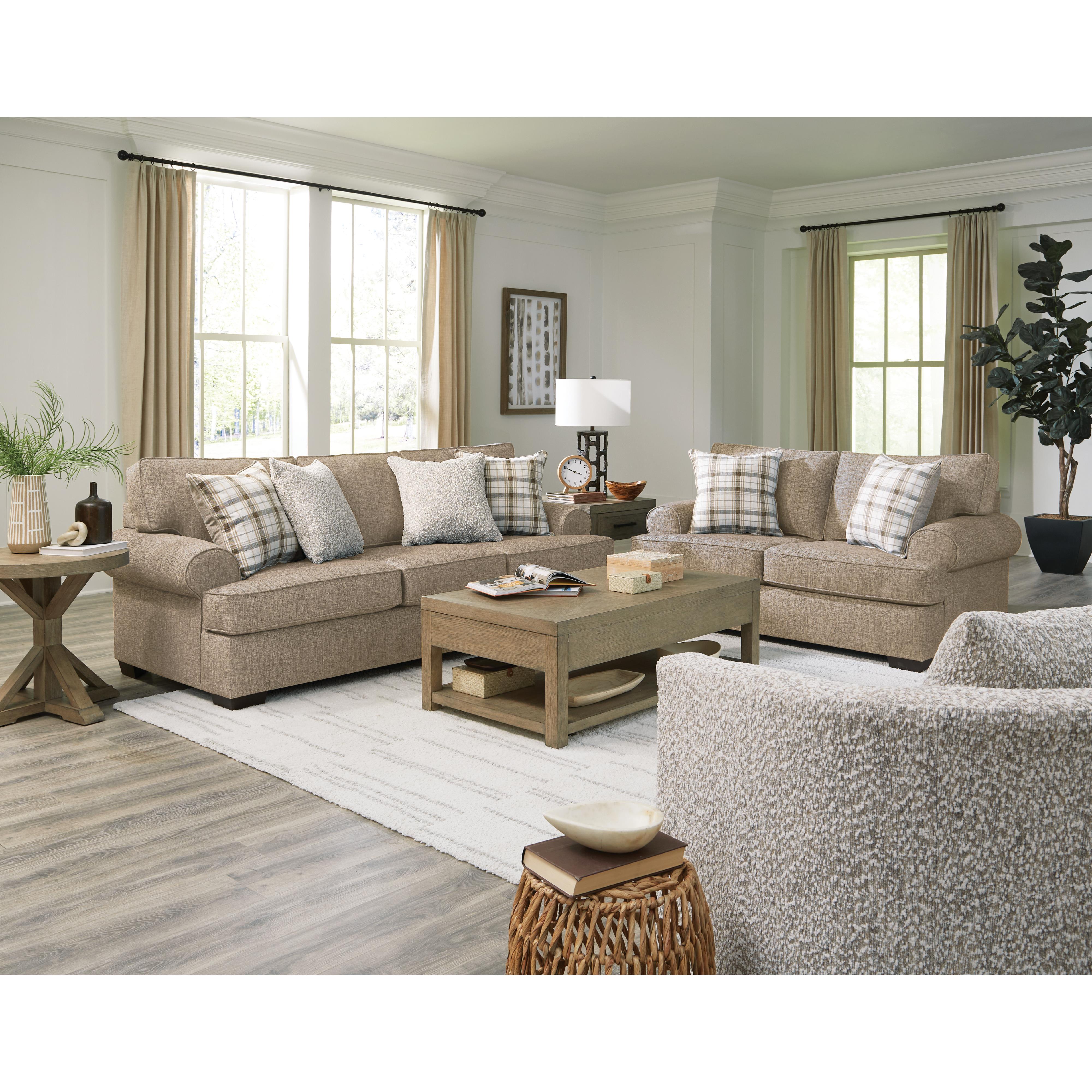 Behold Home 2300-00 Ottoman - Becker Oatmeal