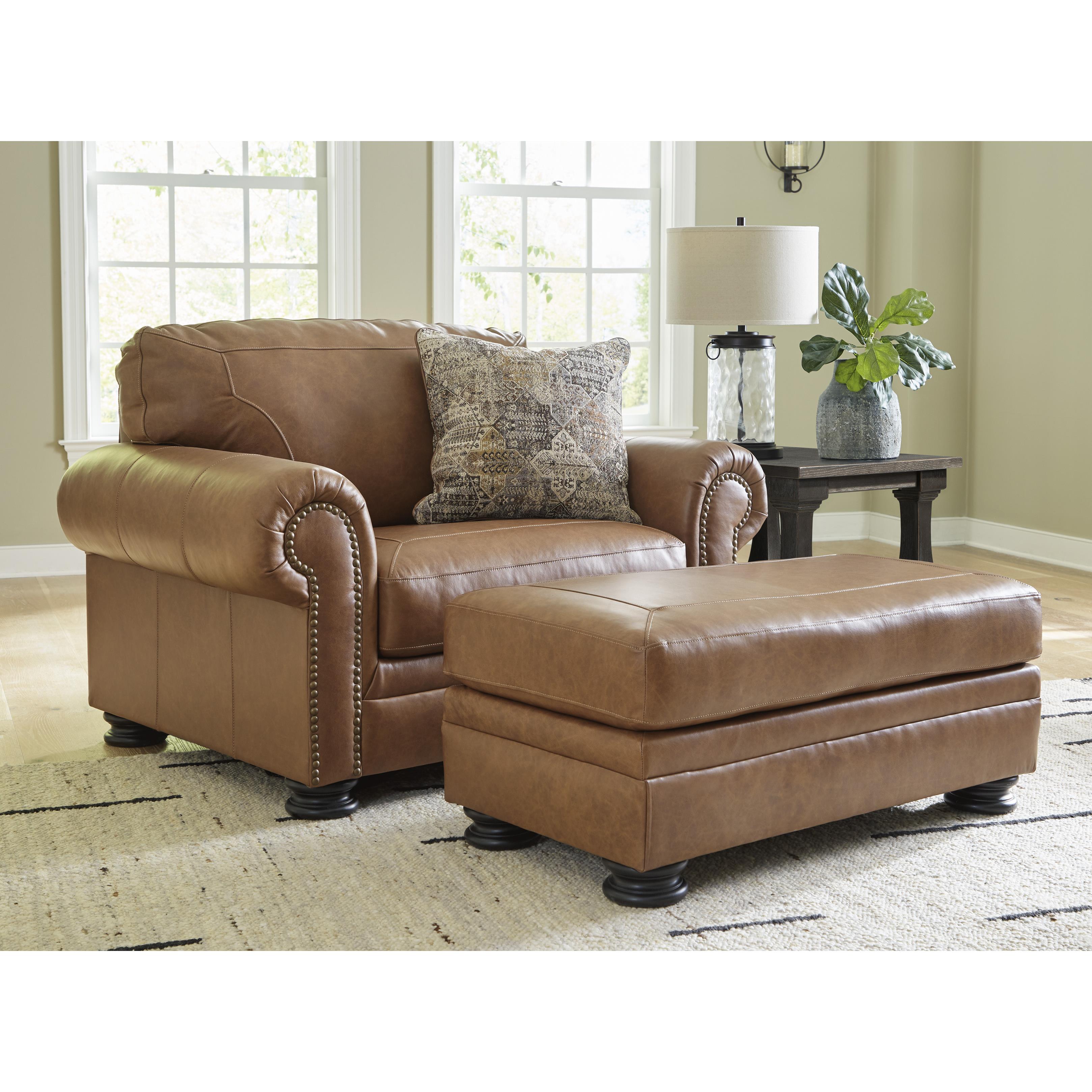 小物 yutoayane Signature Design by Ashley Carianna 57604U2 Oversized Chair and Ottoma
